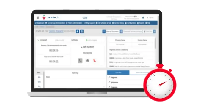 HumHealth Chronic Care Management Software | Automated Time Tracker