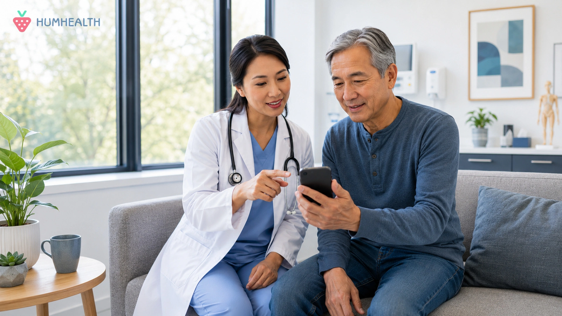 HumHealth digital health tools helping patients use mobile technology to communicate with healthcare providers, track health information, and participate actively in their care.